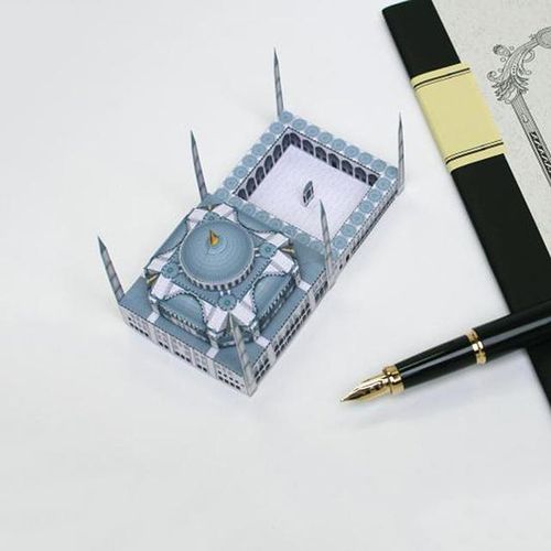 Turkey Sultan Ahmet Camii Folding Mini 3D Paper Model House Papercraft DIY Art Origami Building Kids Craft Toys QD-137