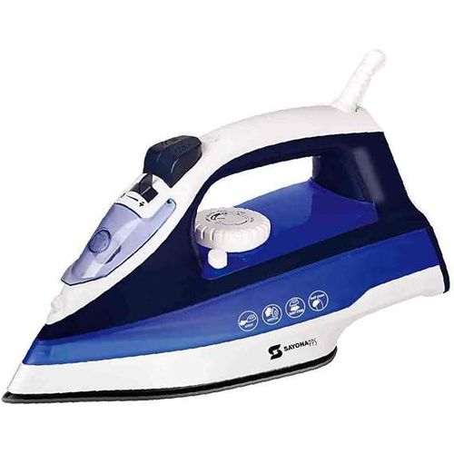 Steam Iron With Non Stick Ceramic Plate And Self Cleaning Function-Multicolour