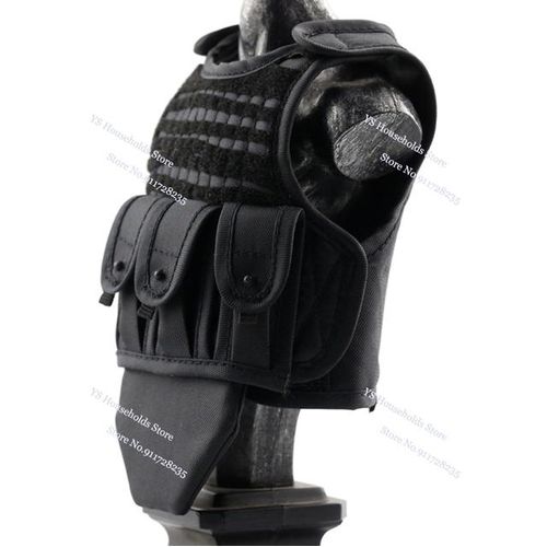 1/6 Man Black Combat Vest SWAT Series Mini Simulation Clothes Accessory For 12