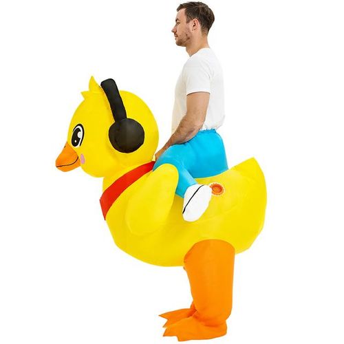 Inflatable Costume Funny Inflatable Duck Chicken Suit for Halloween Carnival Animal Cosplay Costume for Men Women