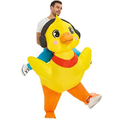 Inflatable Costume Funny Inflatable Duck Chicken Suit for Halloween Carnival Animal Cosplay Costume for Men Women