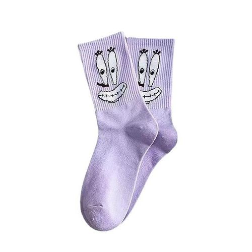 Sponge-Bob Funky Harajuku Trend Women Funny Sock Anime Cartoon Girl Kawaii Socks Unisex Autumn Surprise Mid Socks Gifts