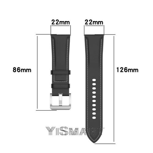 22mm Leather Band Strap For Samsung Galaxy Watch 3 45mm Gear S3 Huawei Gt 2 Pro/gt3 Pro 46mm Amazfit Gtr 4 3 2 Bracelet
