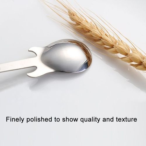 5 PCS Creative Stainless Steel Guitar Shape Coffee Spoon Mixing Spoon (Gold)