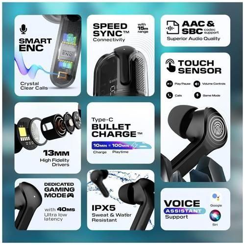 Air31 Bluetooth 5.3 Wireless In Ear Earbuds Headset Digital Display Headphone