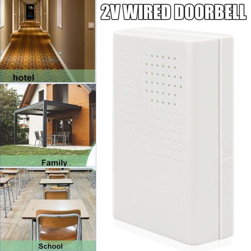 Wired Door Bell DC 12V Chime  Welcome DoorBell For Office Home Security Access Control System White New NO5284