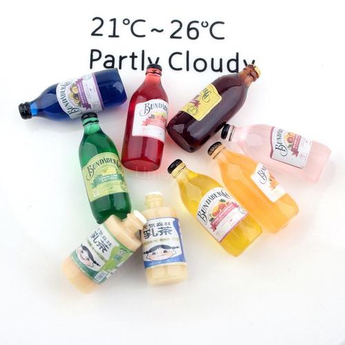 7pcs 12*30mm 1/6 Scale Miniature Dollhouse Juice Soda Beverage Bottle for Pretend Play BJD Doll Drinks Food Kitchen Toy