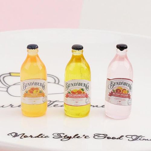7pcs 12*30mm 1/6 Scale Miniature Dollhouse Juice Soda Beverage Bottle for Pretend Play BJD Doll Drinks Food Kitchen Toy