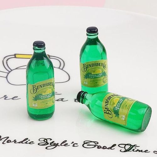 7pcs 12*30mm 1/6 Scale Miniature Dollhouse Juice Soda Beverage Bottle for Pretend Play BJD Doll Drinks Food Kitchen Toy