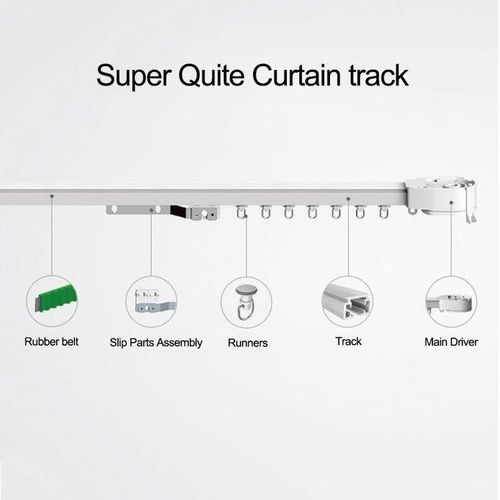 Original Super Quiet Electric Curtain Track For Xiaomi Motor, Dooya Motor KT82TN Automatic Curtain Rail System, Smart Home