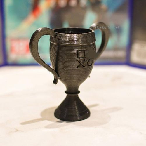 New Trophy Model 3D Print Platinum Golden Silver Bronze Hidden Trophy For PS-4 PS-5 PS-N New Tokens Prop Plastic Trophy