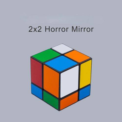 2x2 3x3 Chaotic Version Mirror Magic Cube Horror Mirror Mix Color Stikcer Speed Cube Cubo Magico Puzzles Antistress Toys
