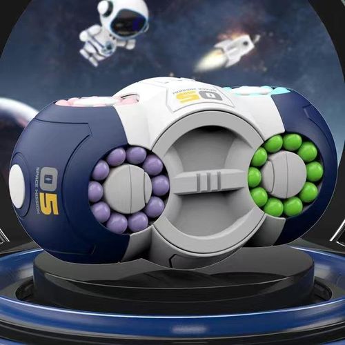 Eight-sided Rotation Finger Magic Beans Spin Gyro Antistress Fingertip Cube Bead Decompression Puzzles Game For Kids Christmas G