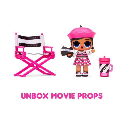LOL Surprise Movie Dolls with 10 Surprises Including Limited Edition Doll, Film Scenes Movie Prop Accessories Color Change