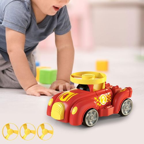 6 Pull Back Cars And Flying Propeller Launch Toy