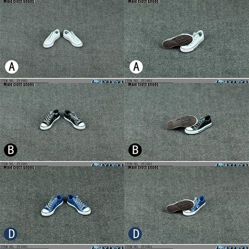 In ZY1001 1/6 Scale Male Clothing Accessories Men's Strap Low Soccer Sports Shoes For 12 Inch Action Figure