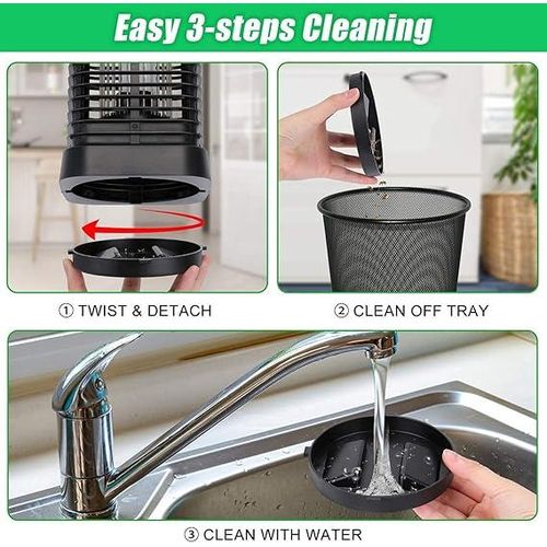 WAMBORY Mosquito Killer, 3800V Bug Zapper, Mosquito Zapper Outdoor, Insect Trap Indoor, Outdoor Fly Killer, Mosquito Trap Lamp for Home, Garden, Backyard - black