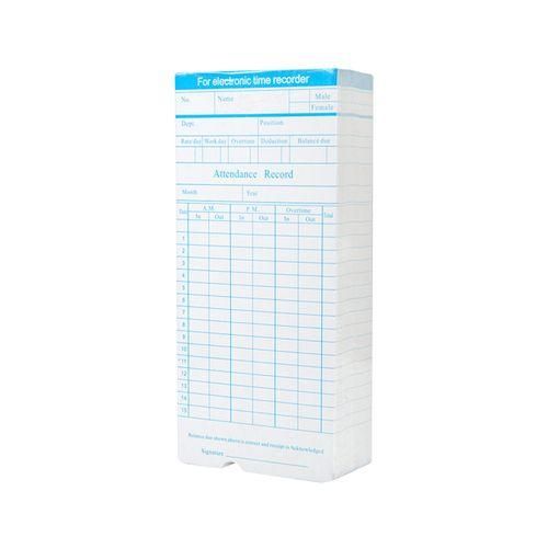 90pcs Pack Time Cards Timecards Monthly 2sided 18  8.4cm
