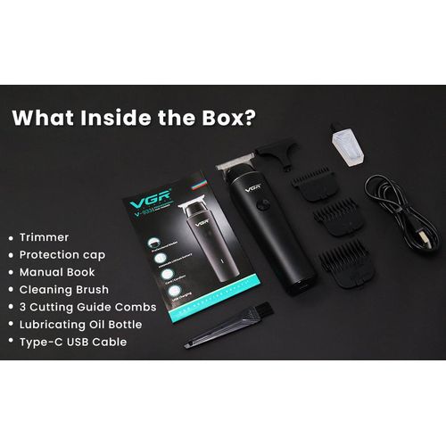 V-933 Professional Corded & Cordless Hair Trimmer Black