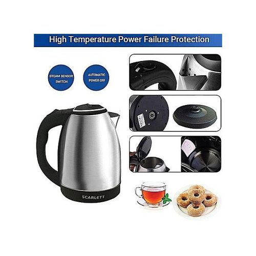 Scarlett Fast Boiling Percolator, 2 Litres - Silver,Black