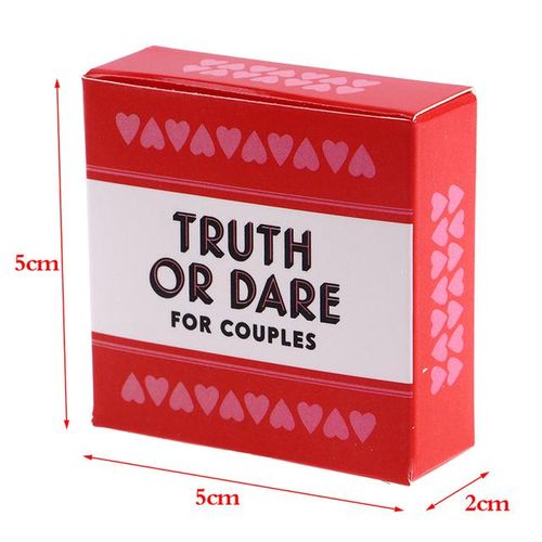 51PCS/Box Mini Small Size Truth Or Dare For Couples Cards Games Lovers Board Game Supply English Version