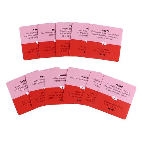 51PCS/Box Mini Small Size Truth Or Dare For Couples Cards Games Lovers Board Game Supply English Version