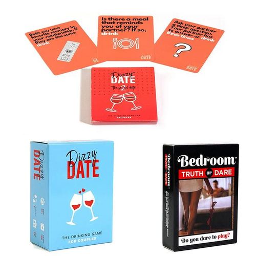 Bedroom Truth Or Dare Game Hot Games for Lovers 60Pcs Playing Cards with 120 Truth and Dare Activities Couple Game