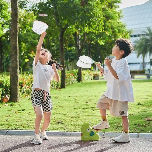 Flying Disc Launcher Toy For Kids Flying Saucer Toy Ouside