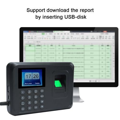 Intelligent Biometric Fingerprint Password Attendance  Black