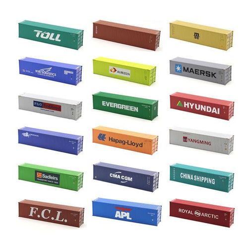 1:87 HO Scale 40-foot Train Container ABS Simulation Container Truck Compartment Model