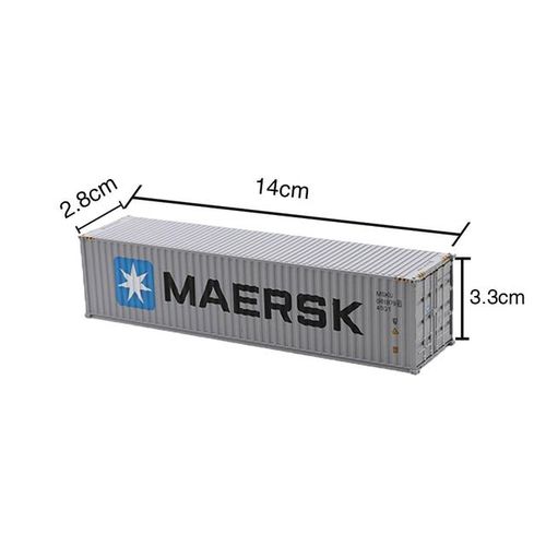 1:87 HO Scale 40-foot Train Container ABS Simulation Container Truck Compartment Model
