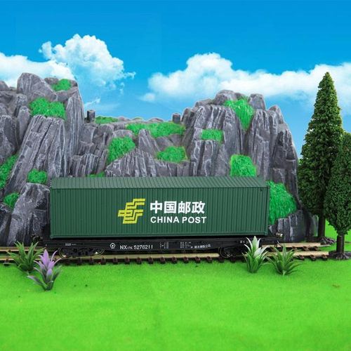 1:87 HO Scale 40-foot Train Container ABS Simulation Container Truck Compartment Model