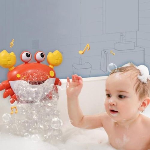 Crab Bubble Bath Maker For The Bathtub Blows Bubbles And Plays 12 Children&rsquo;s Baby Crawler Steppers Baby Items 6 to 12 Months
