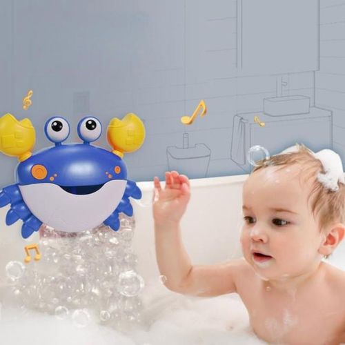 Crab Bubble Bath Maker For The Bathtub Blows Bubbles And Plays 12 Children’s Baby Crawler Steppers Baby Items 6 to 12 Months