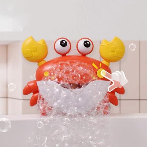 Crab Bubble Bath Maker For The Bathtub Blows Bubbles And Plays 12 Children’s Baby Crawler Steppers Baby Items 6 to 12 Months