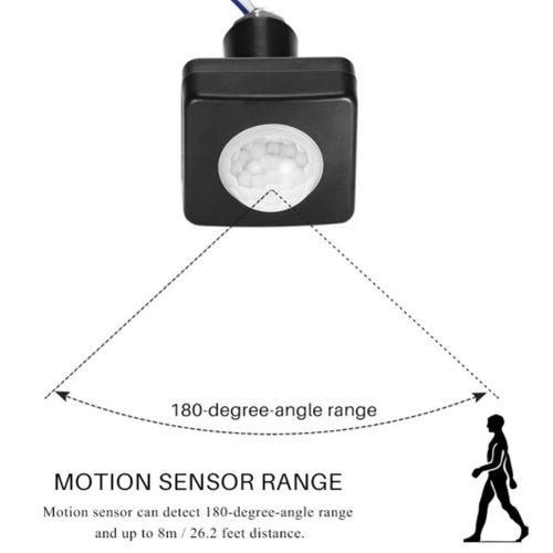220V Mini Human Body Infrared Sensor Infrared Body Sensor Switch LED Flood Light PIR Motion Sensor Adjustable White