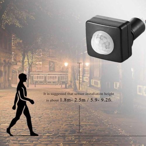 220V Mini Human Body Infrared Sensor Infrared Body Sensor Switch LED Flood Light PIR Motion Sensor Adjustable White