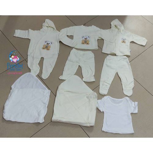 8PCS UNISEX NEW BORN BABY CLOTHING RECEIVING SET