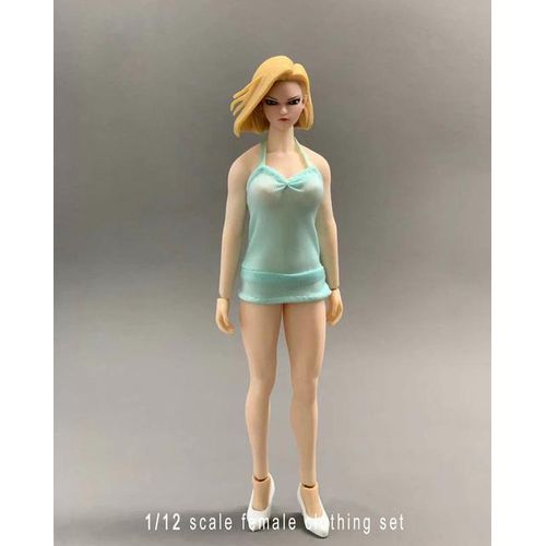 1/12 Scale Female Fashionable Trend Suspender Dress Hanging Neck Deep V Dress 6 Inches Action Figure Body Model