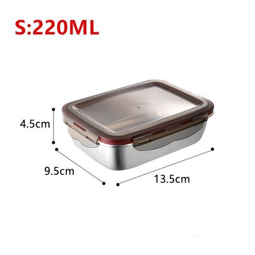 220Ml Stainless Steel Lunch Box Sealed Food Fresh-Keeping
