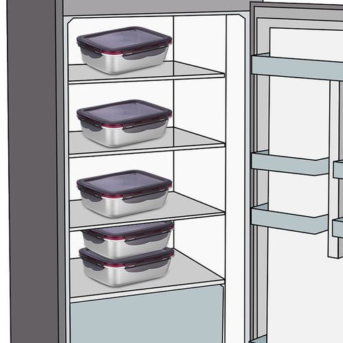220Ml Stainless Steel Lunch Box Sealed Food Fresh-Keeping