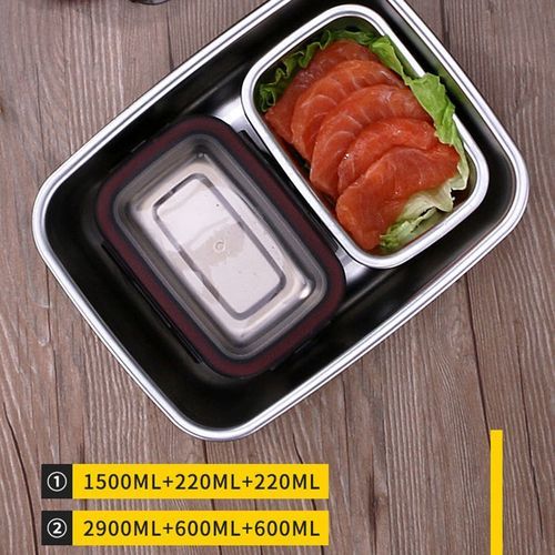220Ml Stainless Steel Lunch Box Sealed Food Fresh-Keeping