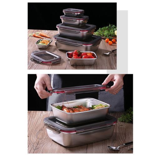 220Ml Stainless Steel Lunch Box Sealed Food Fresh-Keeping
