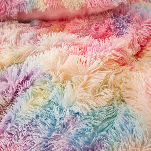 Plush Shaggy Duvet Cover Luxury Ultra Soft Crystal Velvet Bedding
