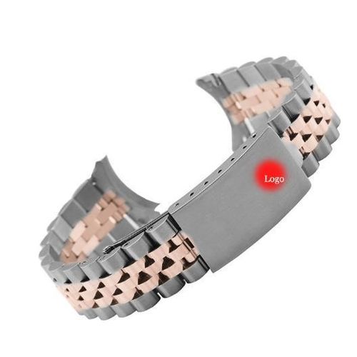 High-quality Curved End Metal Strap 18/19/20/21mm for Rolex DATEJUST Watchbands Men Solid Stainless Steel Bracelet Accessories