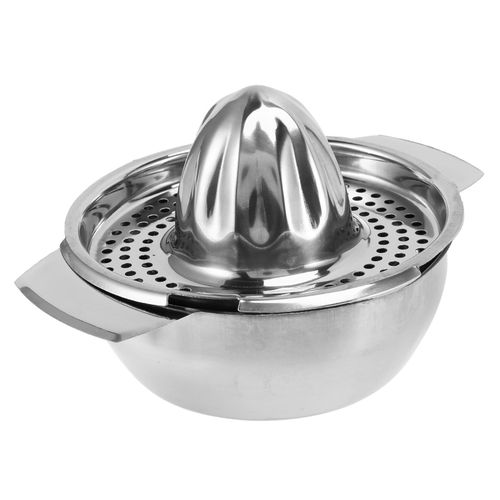 Stainless Steel Juice Reamer Glass Manual Juicer Orange Lemon Lime Squeezer