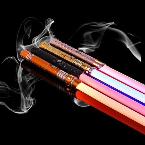 RGB Metal Heavy Lightsaber 16 Colors LED Rave Cosplay Kids Rechargeable Party Glow Toy Upgraded Version