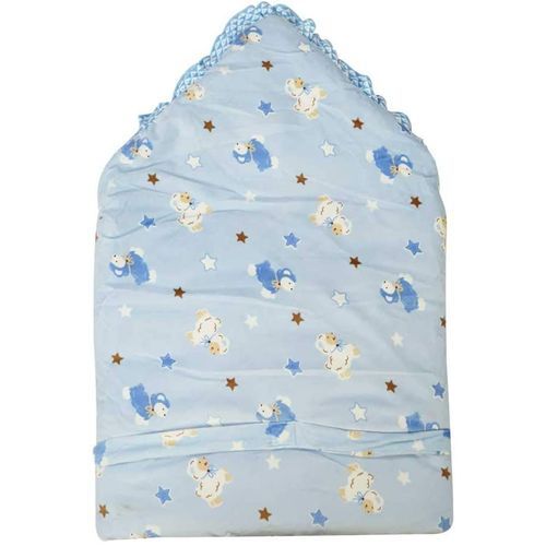Baby Shawl Receiver  - Blue Pattern May Vary