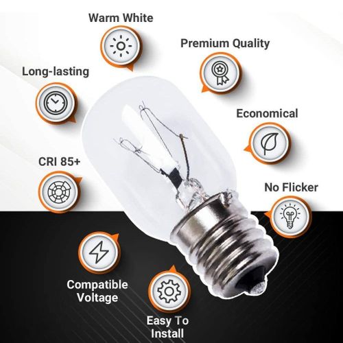915 Generation Light  40W E17 125V Repment Part - Exact Fit for Microwaves and the Lava - Pack of 3