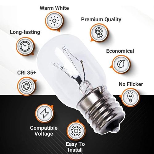 915 Generation Light  40W E17 125V Repment Part - Exact Fit for Microwaves and the Lava - Pack of 3